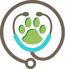 Stethoscope and pawprint