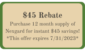 $45 Rebate - Nexgard