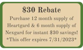 $30 Rebate Heartguard