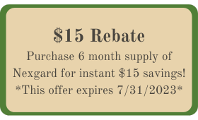 $15 Rebate - Nexgard