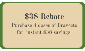 $38 Rebate - Bravecto